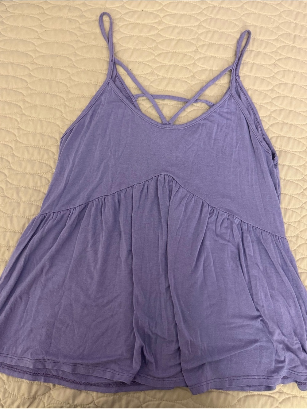 Urban Outfitters Lavender Double-Strap Swing Tank Top